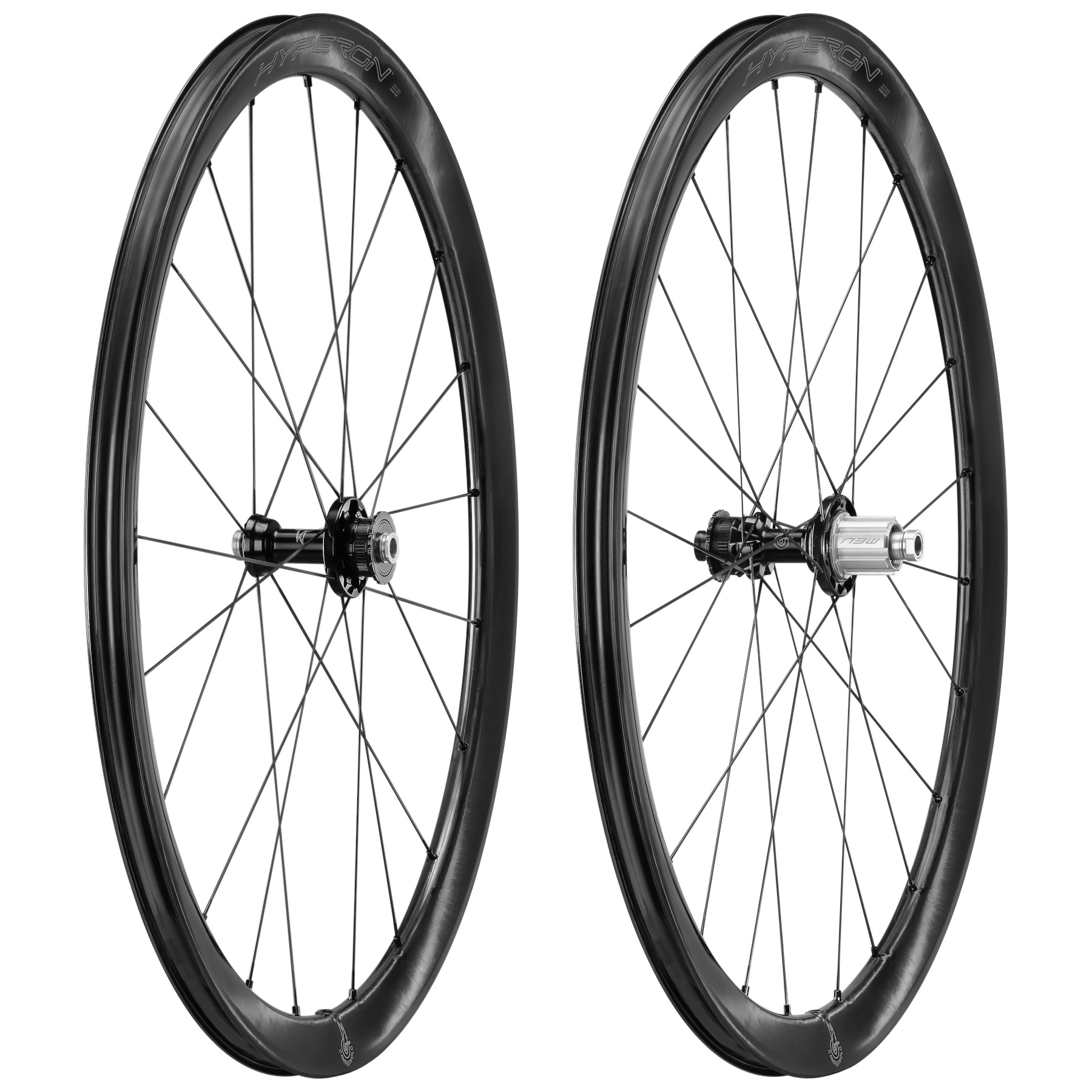 Campagnolo-Hyperon-Wheelset.jpg Paire de roues Campagnolo Hyperon - 28" | Carbone | 2-Way Fit | AFS - 12x100 mm | 12x142 mm - HG-EV – Bild 1