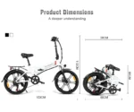 Vélo électrique Pliant SAMEBIKE 20LVXD30-II – Bild 6